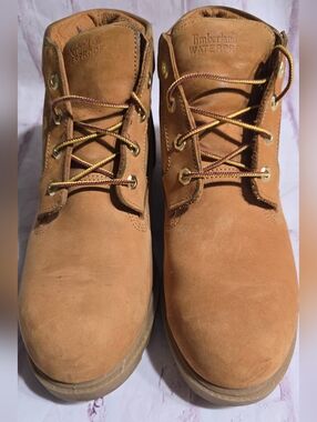 Timberland Wheat Brown Lace-Up Waterproof Work Boots
